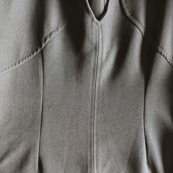 Preloved Rinascimento Black Italian Dress with Gold Shoulder Embellishments - L - Picture 12 of 16